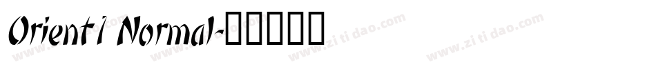 Orient1 Normal字体转换